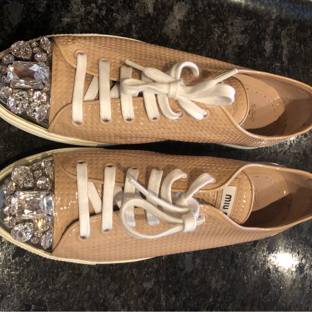 Miu Miu  Diamond toe sneakers